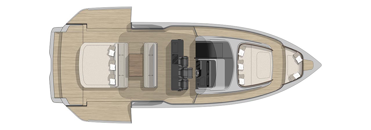 Внешний вид и план расположения яхты A46 LUXURY TENDER